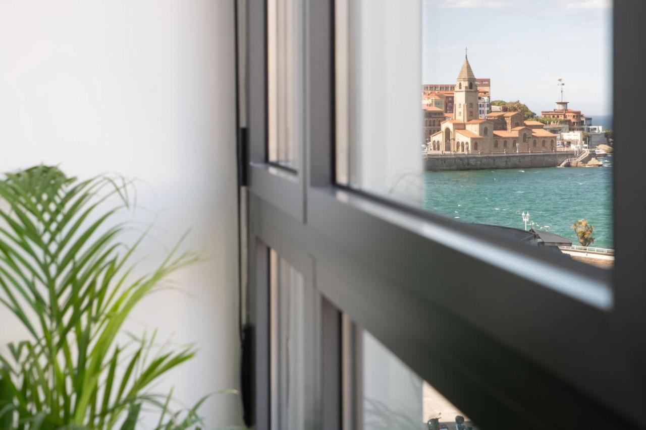 Апартаменты El Mirador Del Nautico Хихон Экстерьер фото